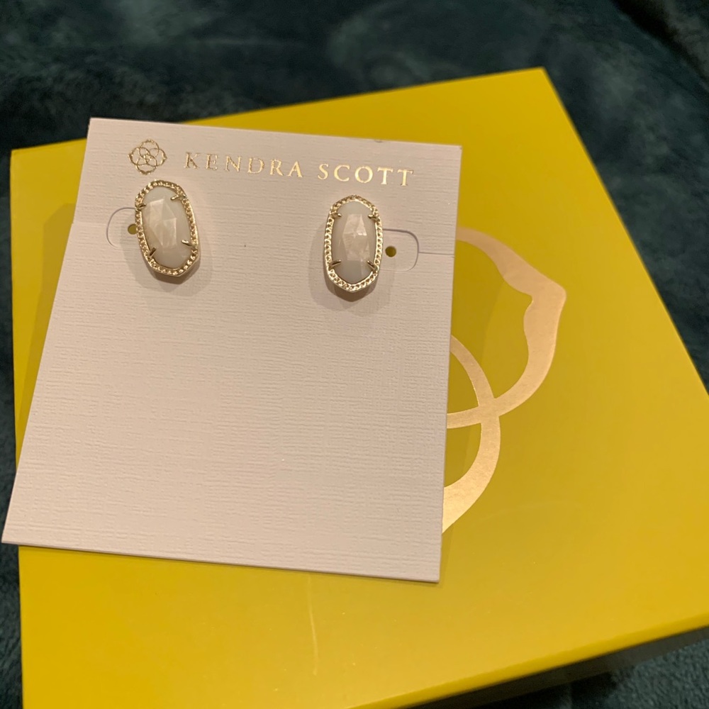Kendra Scott White Ellie Studs